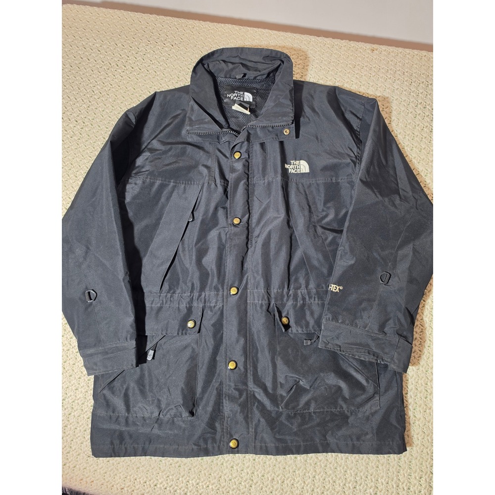 The North Face Gore-Tex Mountain Jacket Mens L Black Excellent Vintage Shell